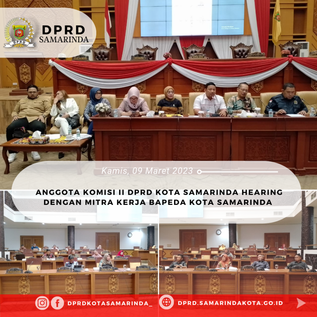 Anggota Komisi II DPRD Kota Samarinda Hearing dengan Mitra Kerja