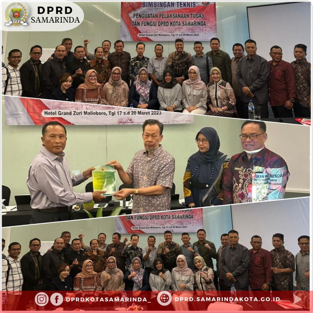 Pimpinan dan Anggota DPRD Kota Samarinda Mengikuti Workshop/Bimbingan Teknis